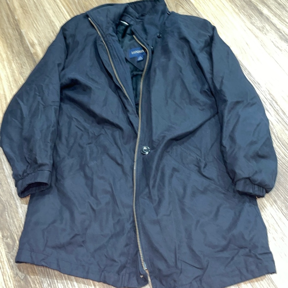 London fog black jacket size S reg men’s